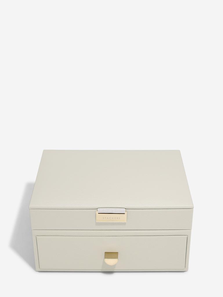 Oatmeal Classic Jewellery Box 1-Drawer Set