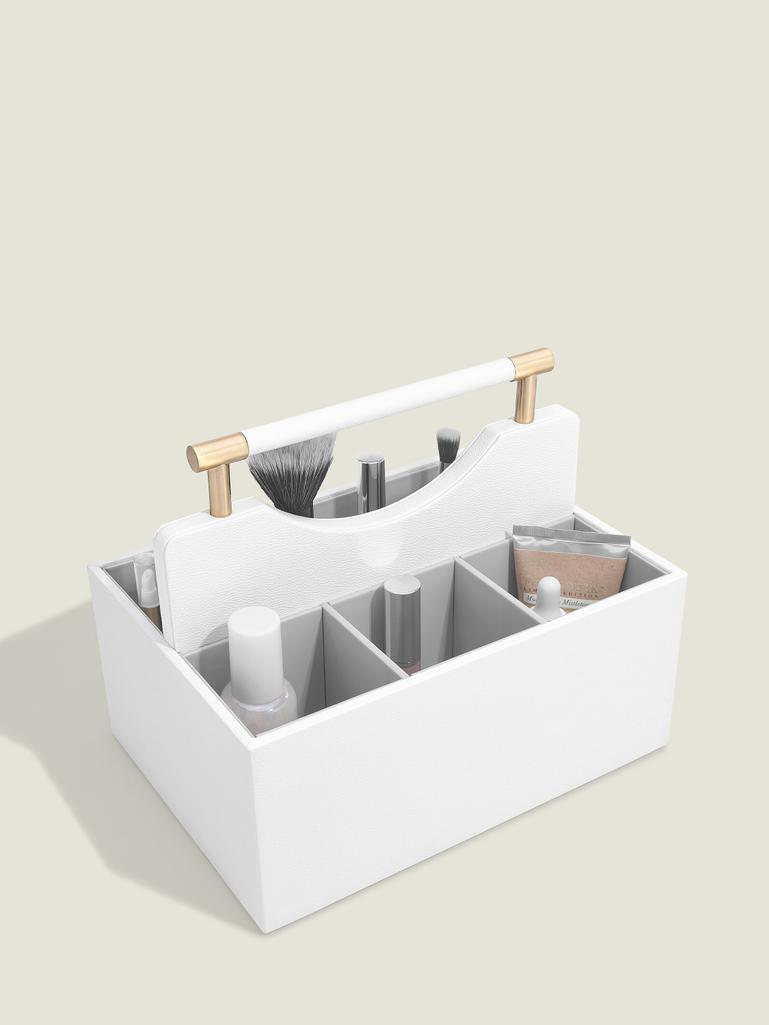 Pebble White Classic Cosmetic Organiser