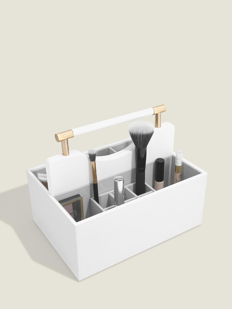 Pebble White Classic Cosmetic Organiser