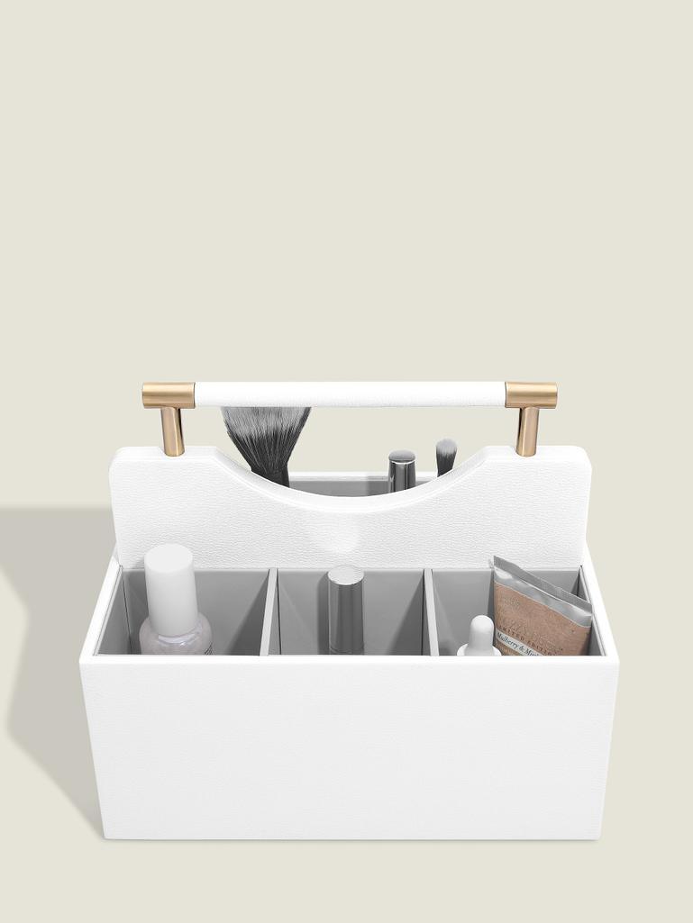 Pebble White Classic Cosmetic Organiser