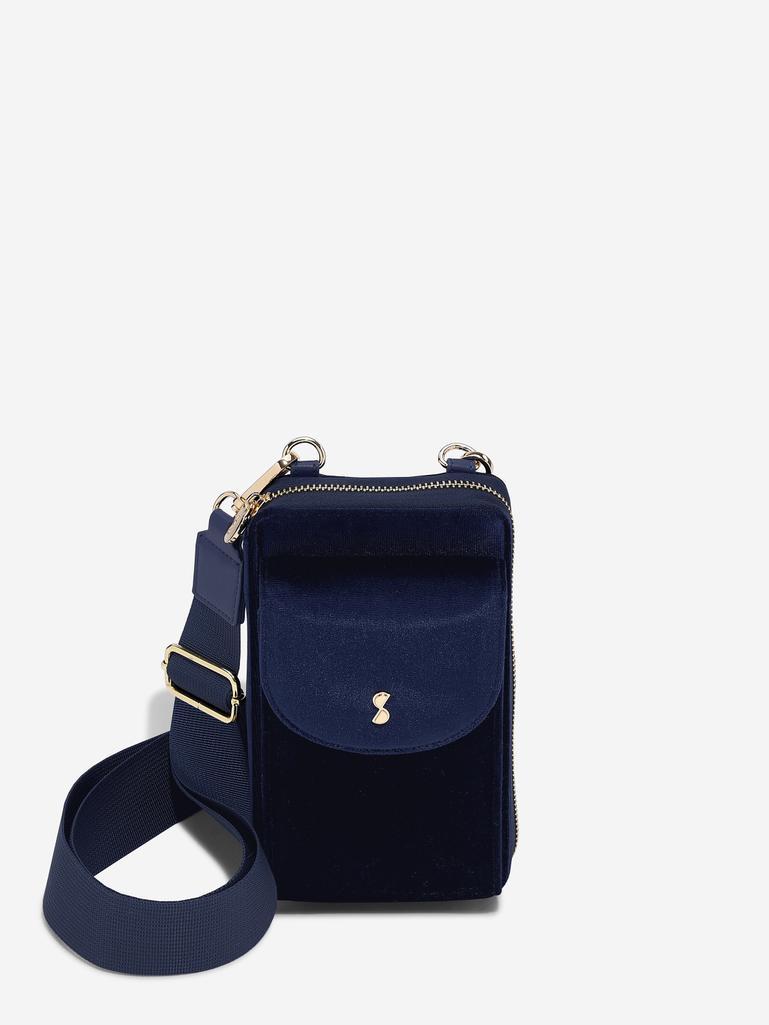 Navy kék crossbody keresztpántos kistáska