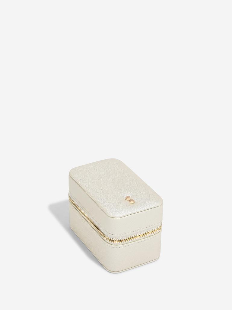 Metallic Pearl Travel Jewellery & Watch Box