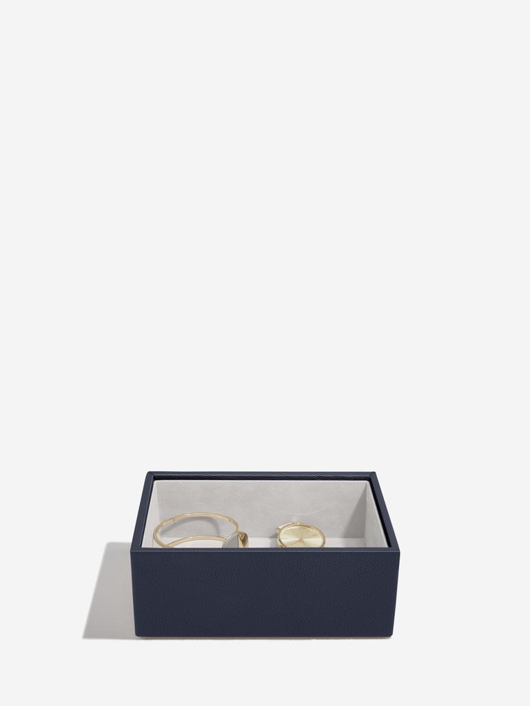 Navy Blue Mini Jewellery Box Set of 2