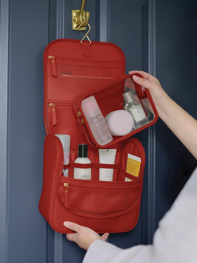 Red Hanging Washbag