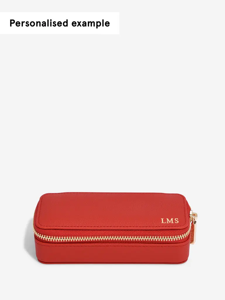 Red Medium Travel Jewellery Box