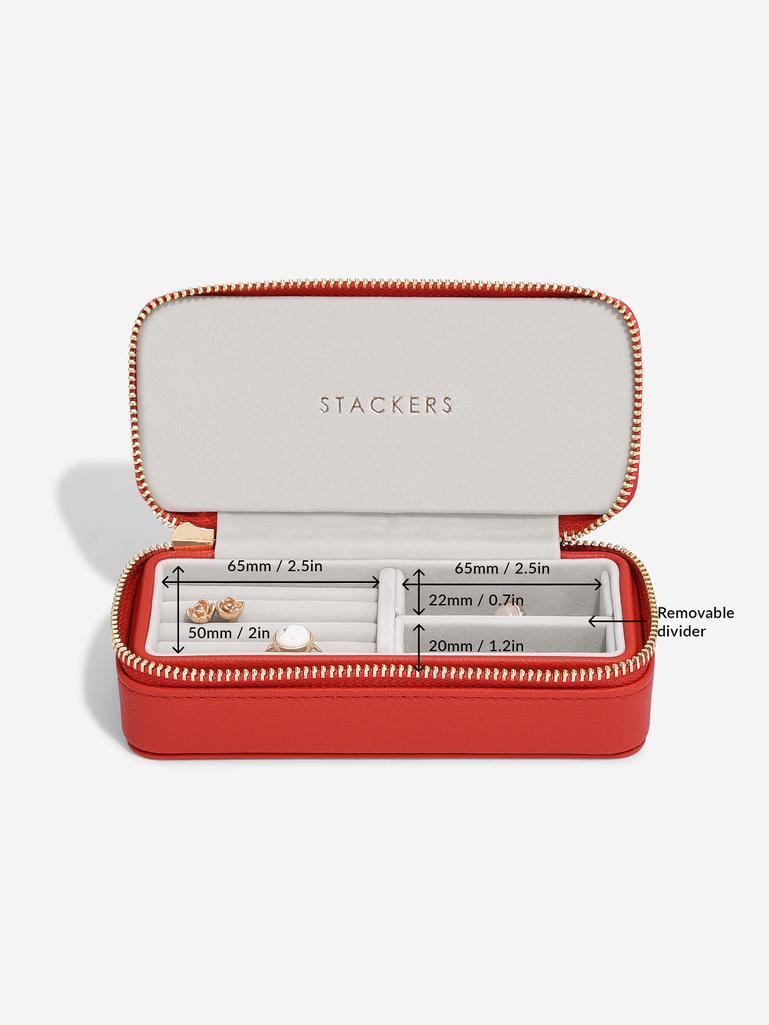 Red Medium Travel Jewellery Box Summer Stamp Edition