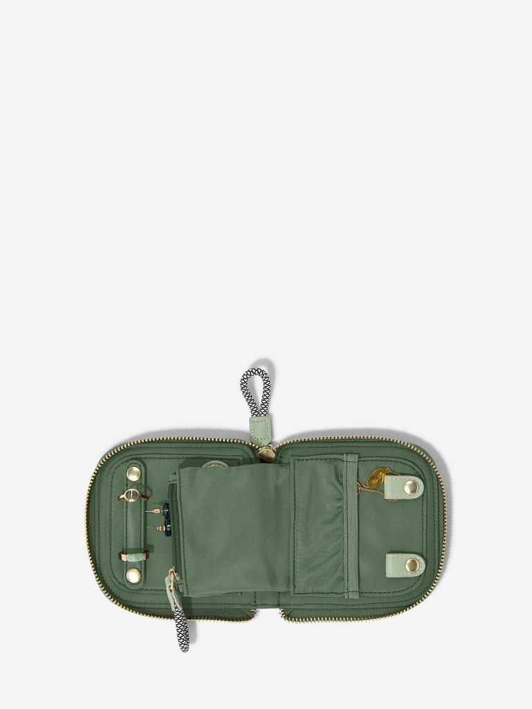 Recycled Nylon Green Compact Jewellery Roll