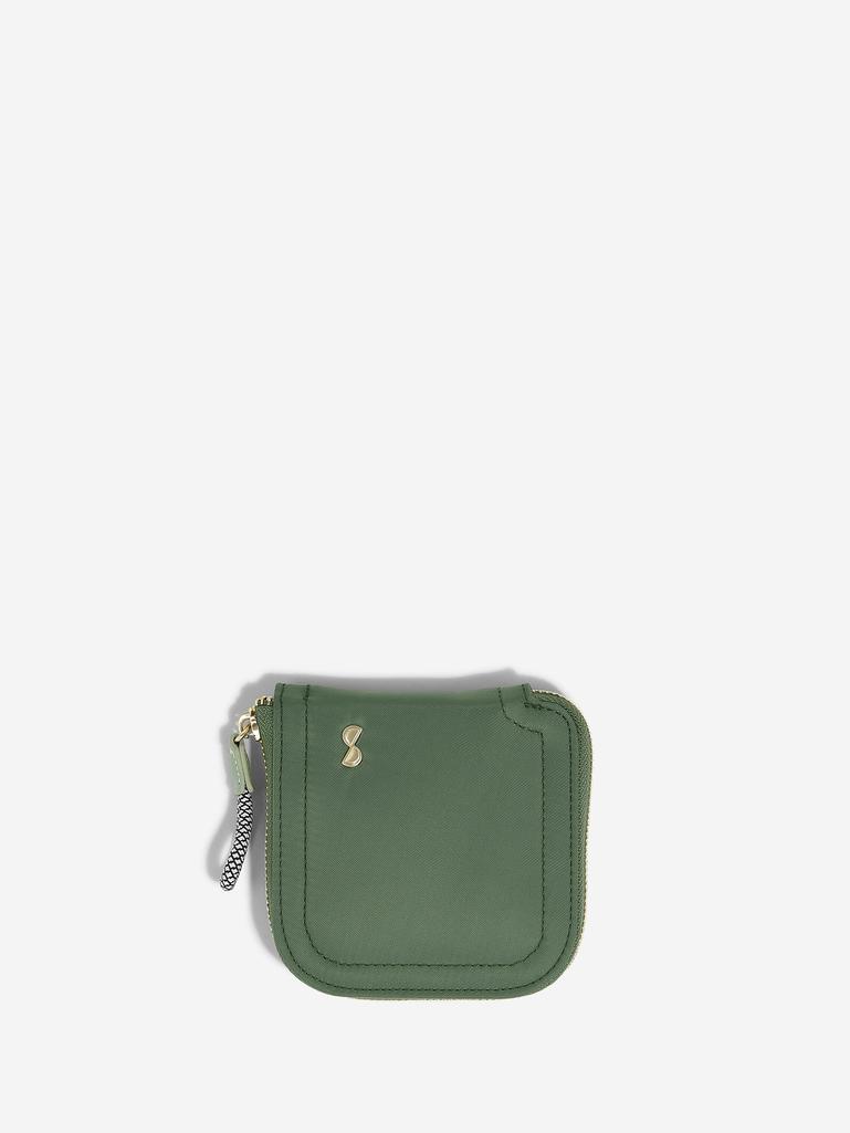 Recycled Nylon Green Compact Jewellery Roll