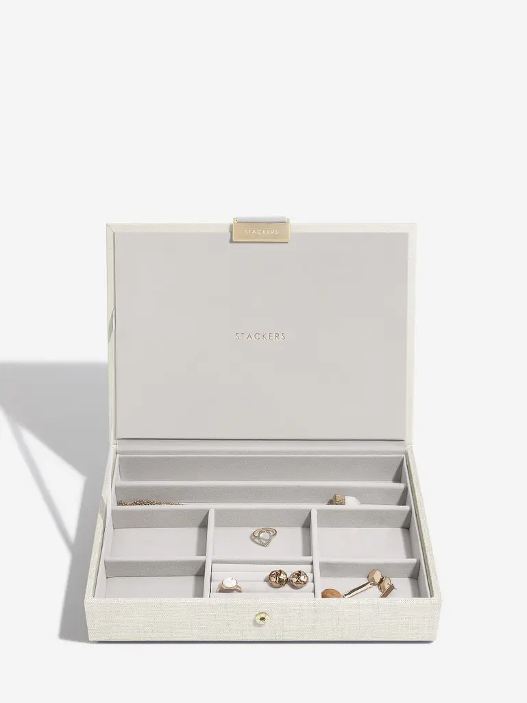 Oatmeal & Linen Classic Jewellery Box Lid