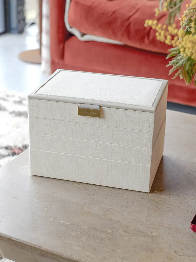 Oatmeal & Linen Classic Jewellery Box Set of 4