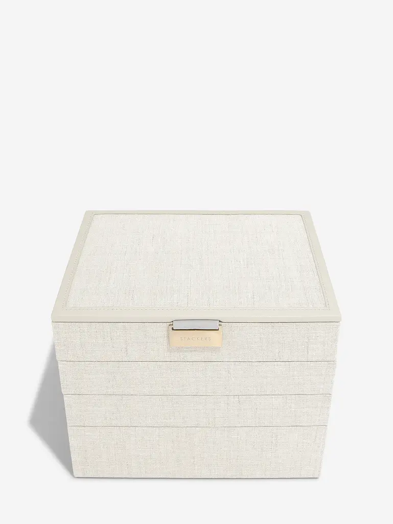 Oatmeal & Linen Classic Jewellery Box Set of 4