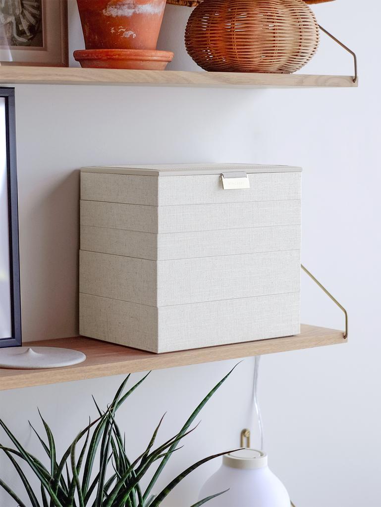 Oatmeal & Linen Classic Jewellery Box Set of 5