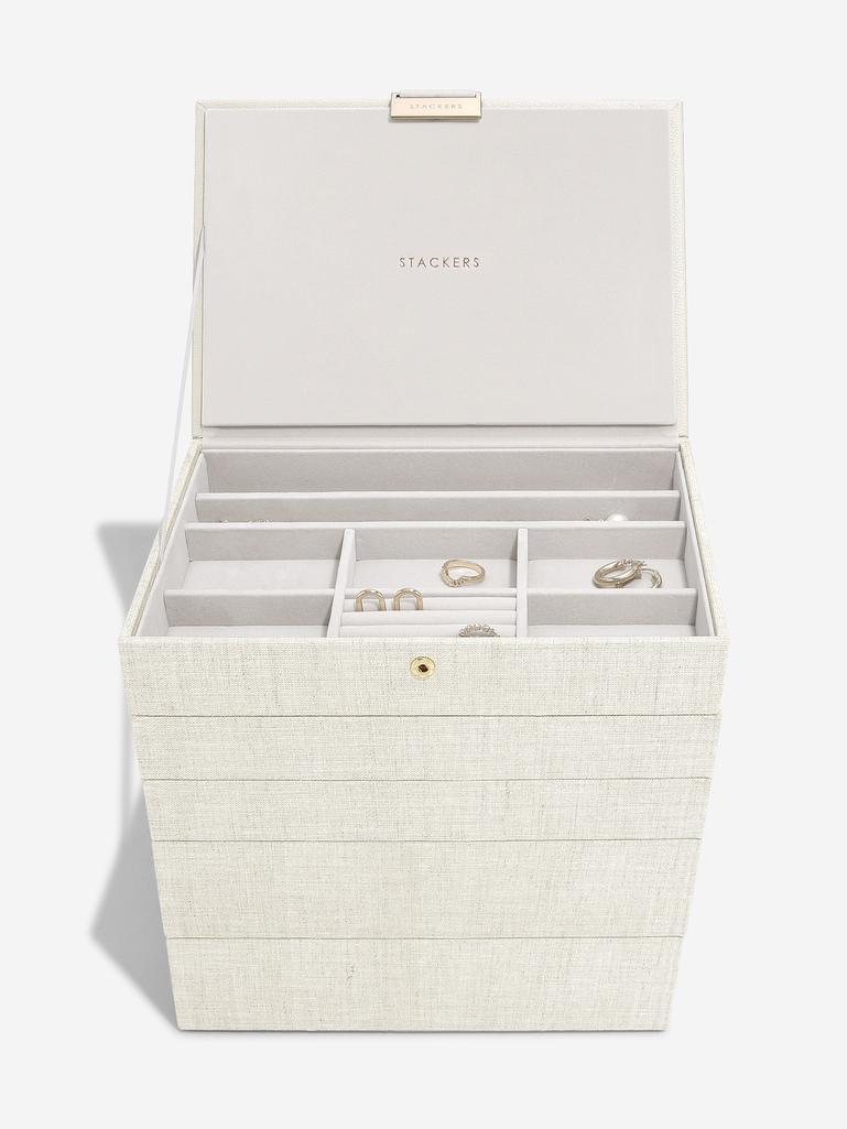 Oatmeal & Linen Classic Jewellery Box Set of 5