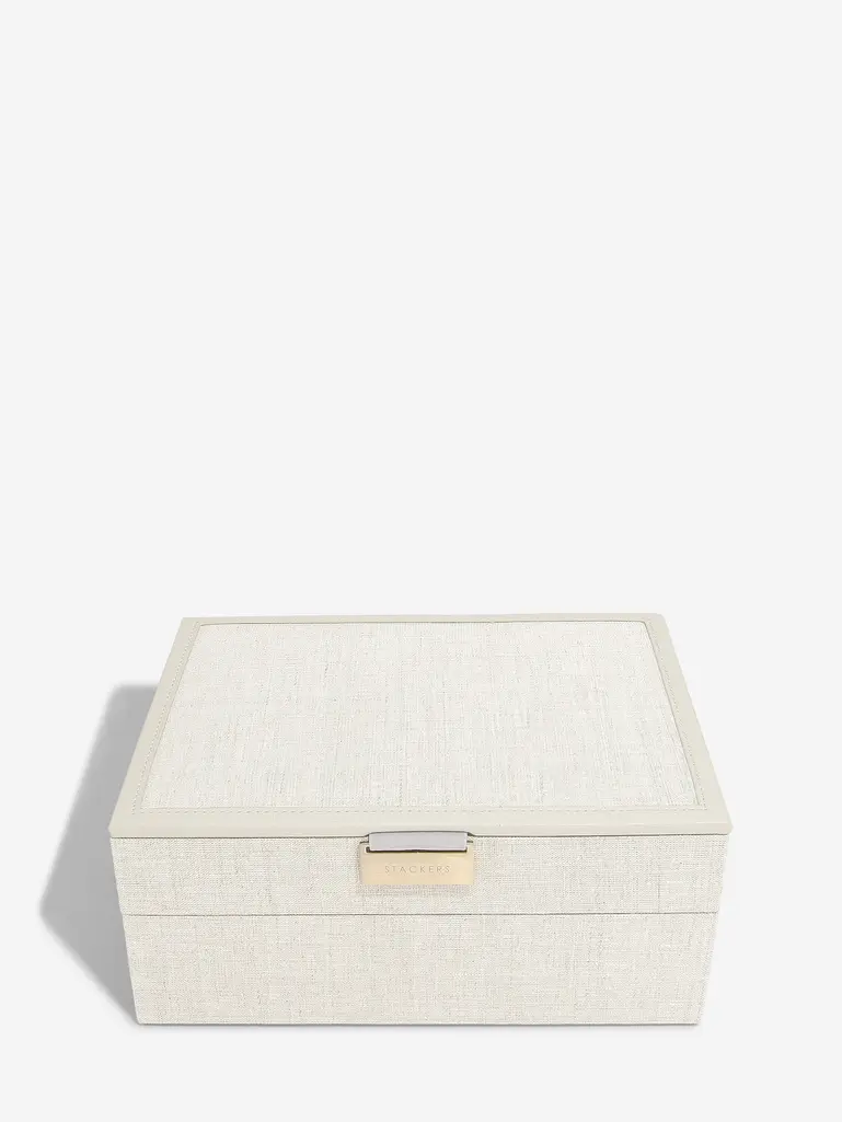 Oatmeal & Linen Classic Jewellery Box Set of 2