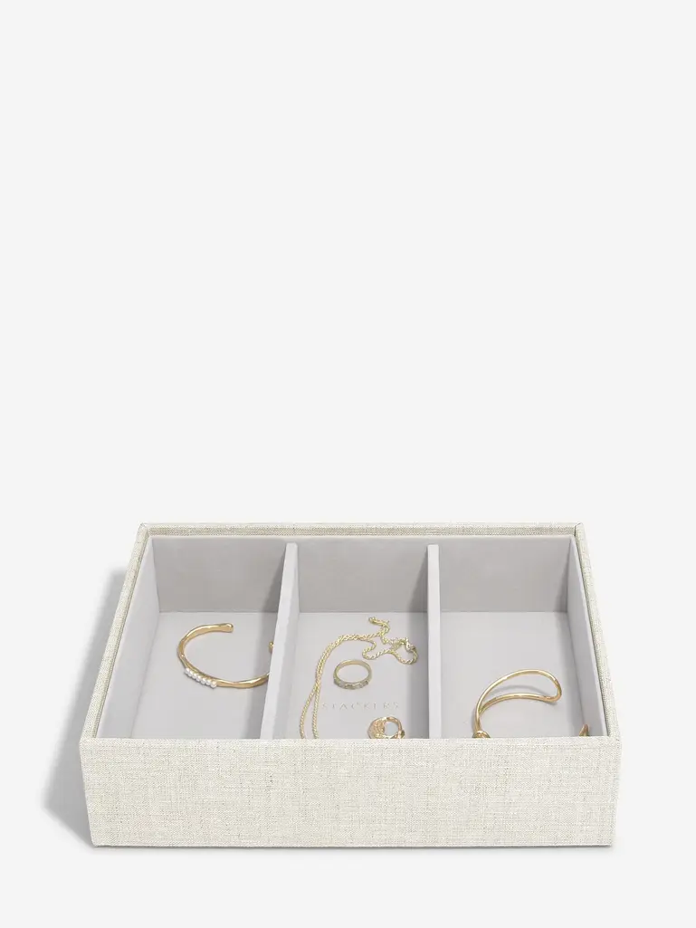 Oatmeal & Linen Classic Jewellery Box Set of 2