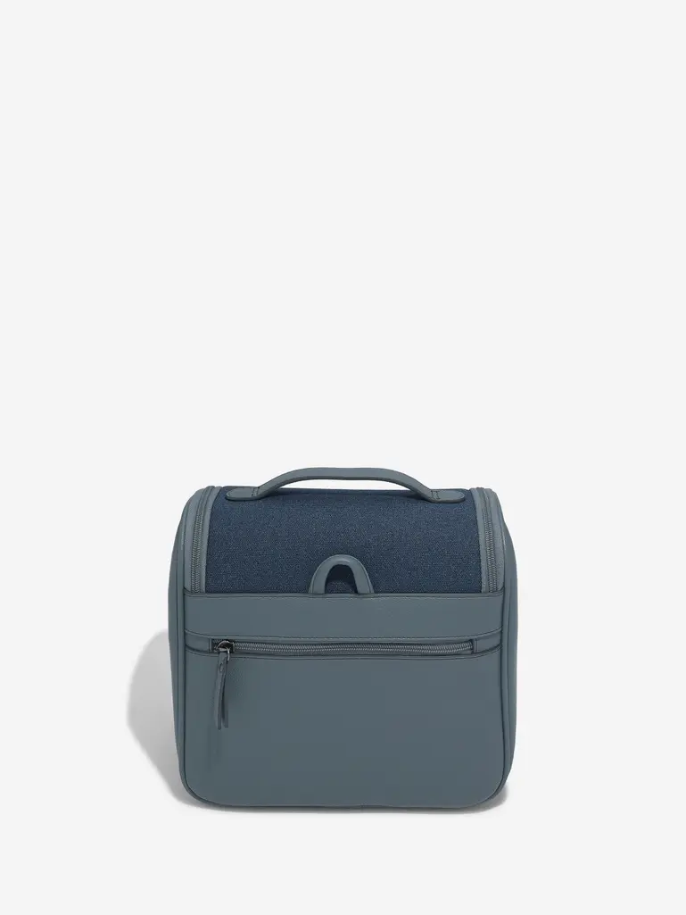 Blue Canvas Hanging Washbag