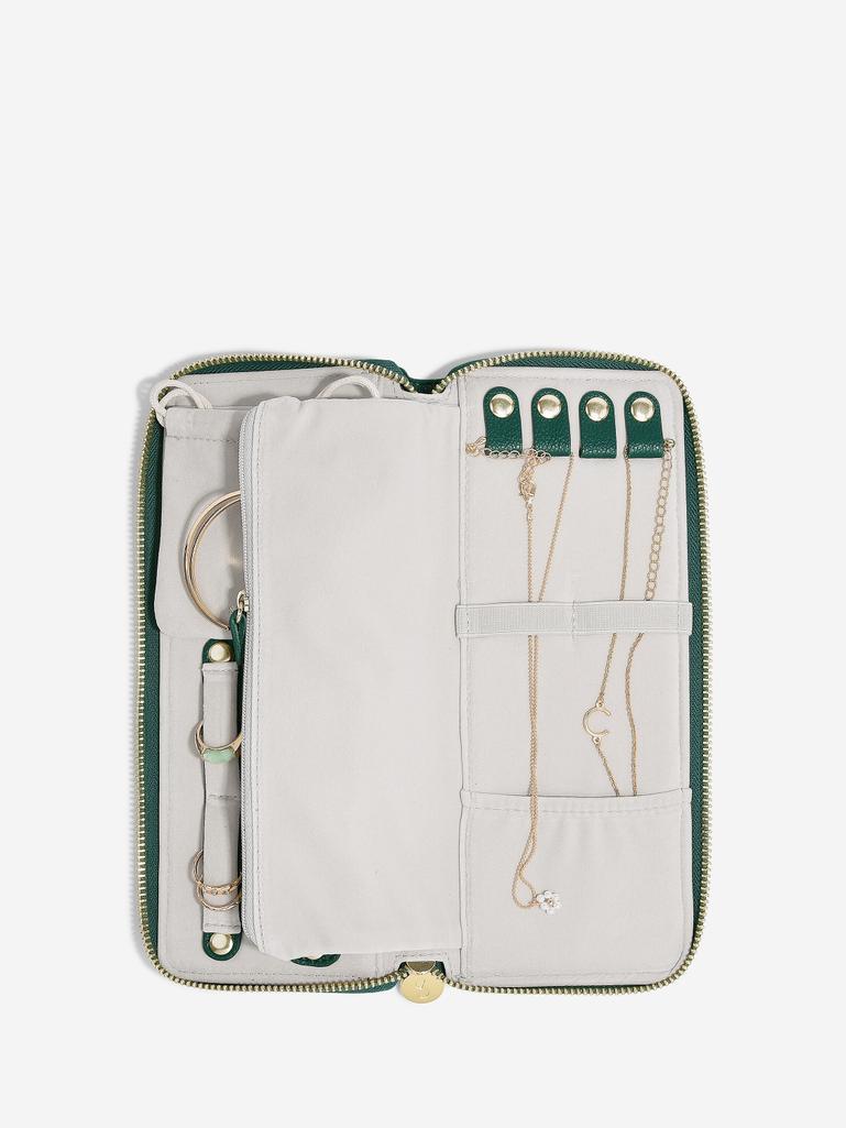 Forest Green Jewellery Roll