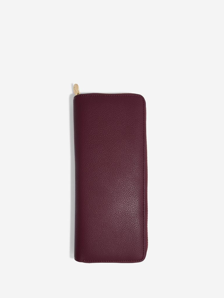 Burgundy Jewellery Roll