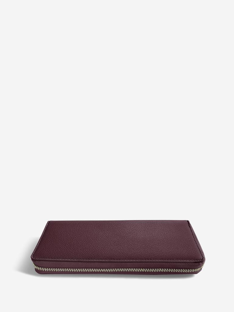 Burgundy Jewellery Roll