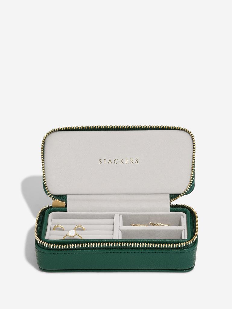Forest Green Medium Travel Jewellery box