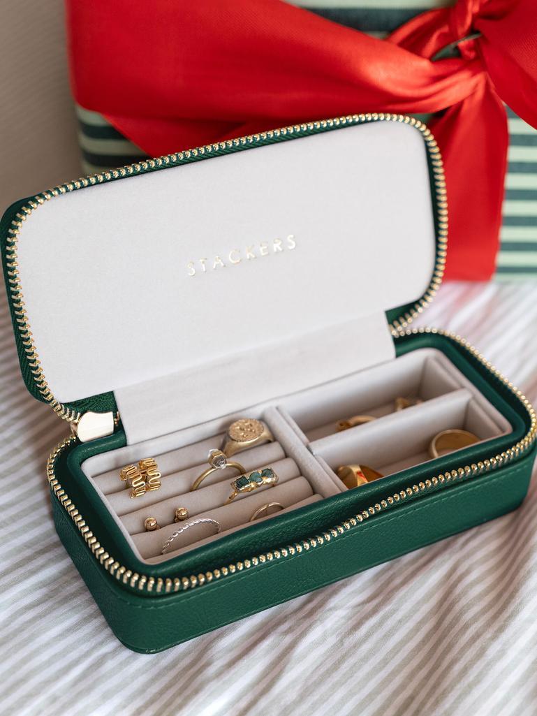 Forest Green Medium Travel Jewellery box