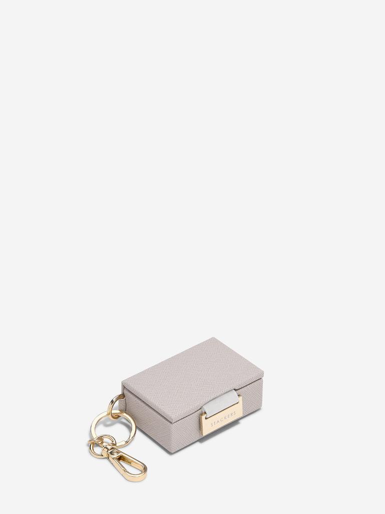 Taupe Nano Jewellery Box Keyring