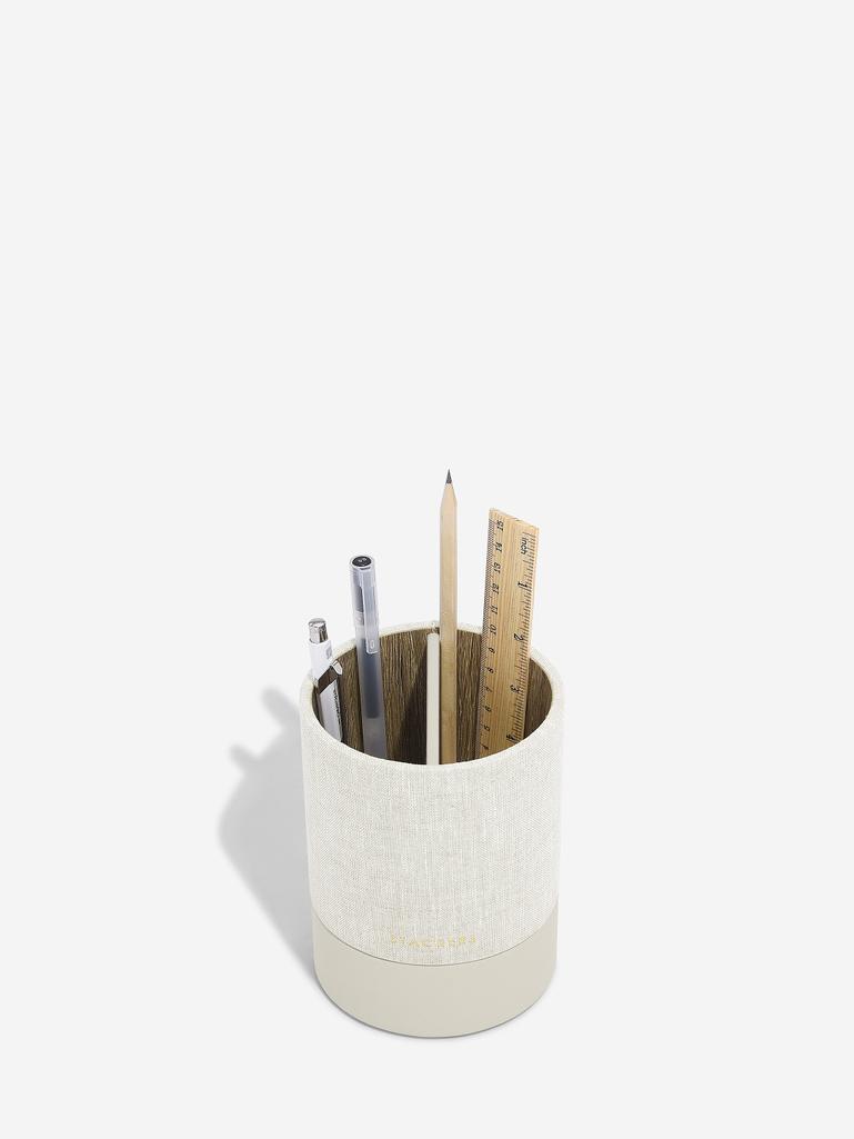 Oatmeal & Linen Stationery Pot