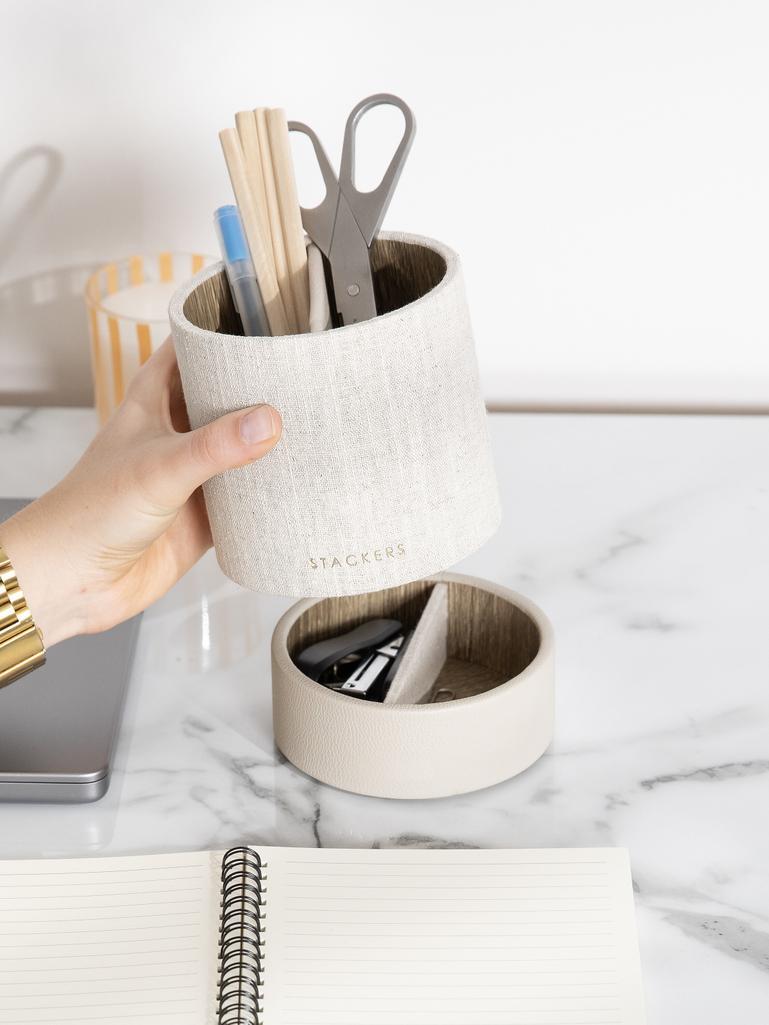 Oatmeal & Linen Stationery Pot