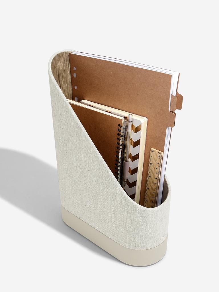 Oatmeal & Linen Magazine File