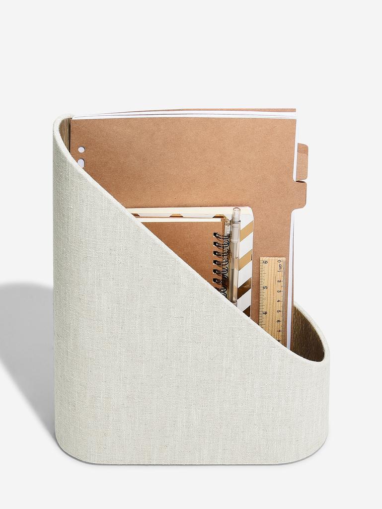 Oatmeal & Linen Magazine File