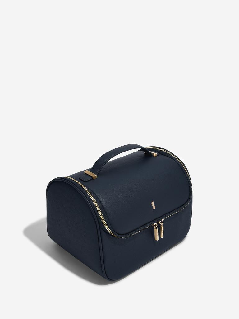 Navy Blue Large Cosmetic Case