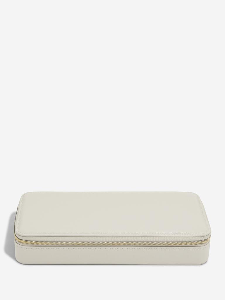 Abbott Lyon X Stackers Oatmeal Zipped Jewellery Box
