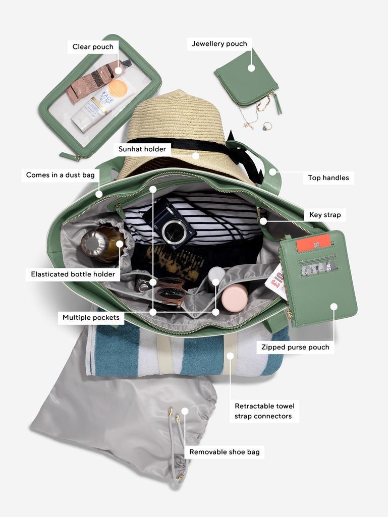 Seafoam Travel Tote Bag
