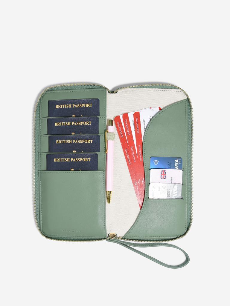 Seafoam Family Passport Holder 