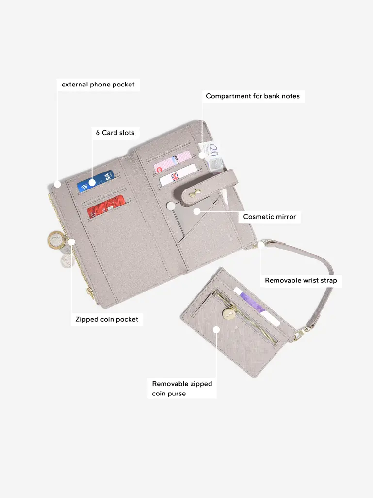 Taupe Large Purse