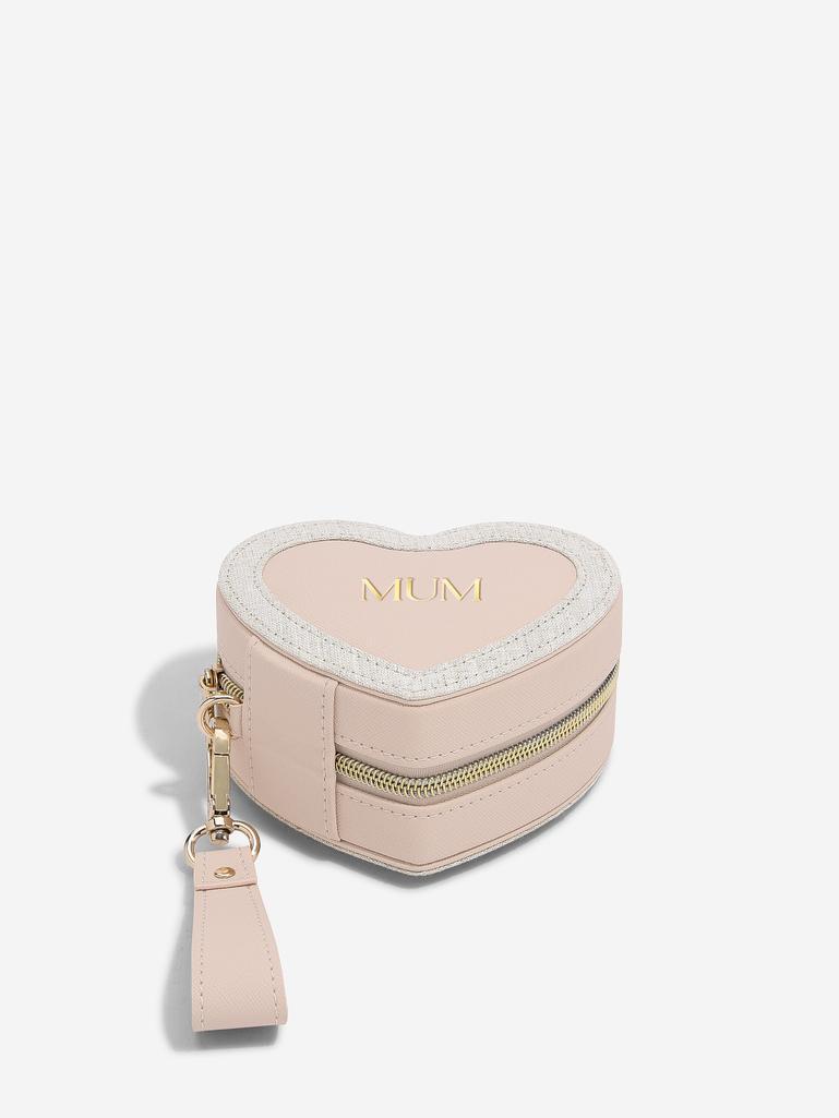 Pink Mum Heart Jewellery Box