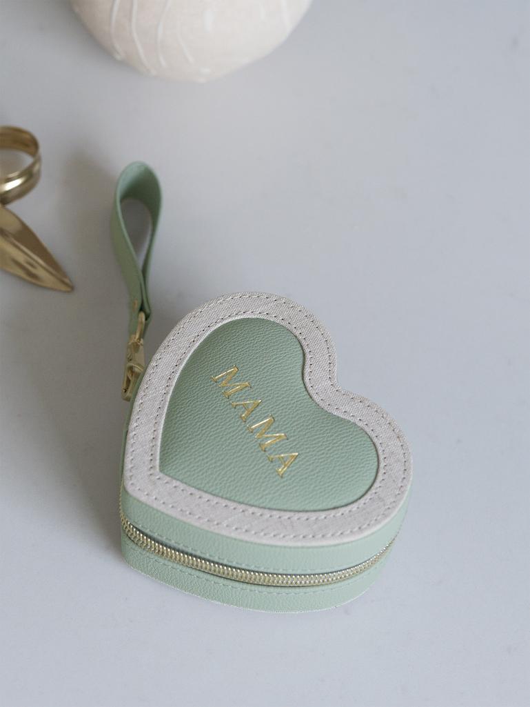 Green Mama Heart Jewellery Box