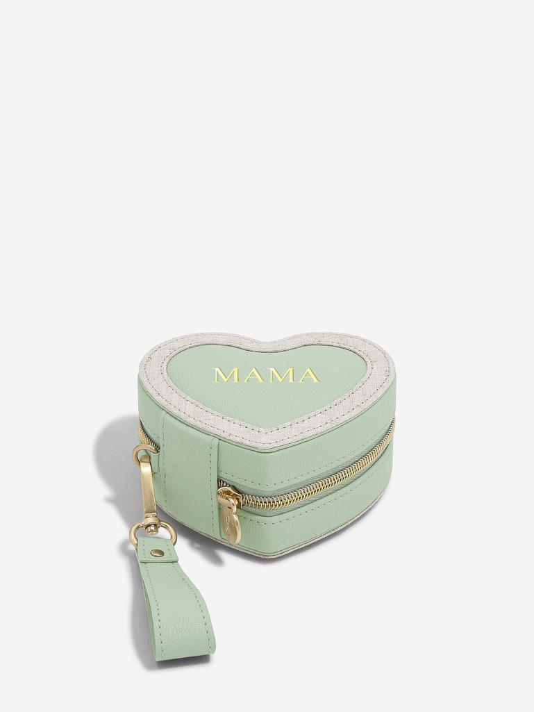 Green Mama Heart Jewellery Box