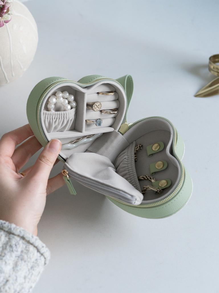 Green Mama Heart Jewellery Box