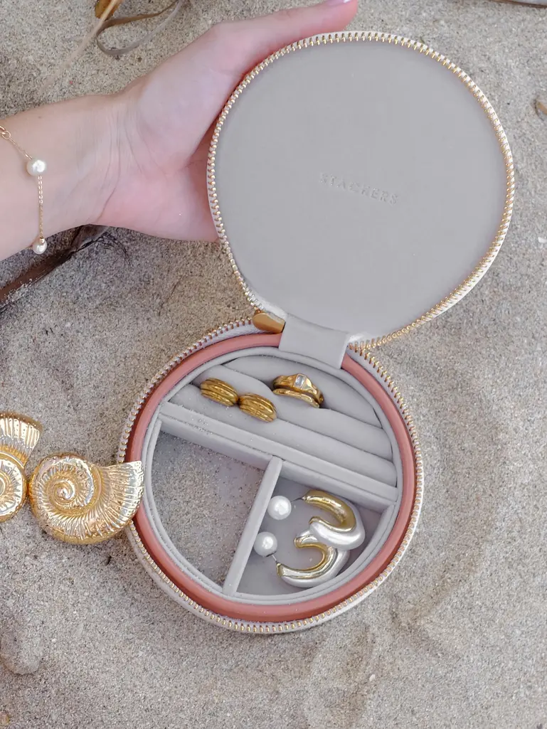 Desert Round Travel Jewellery Box