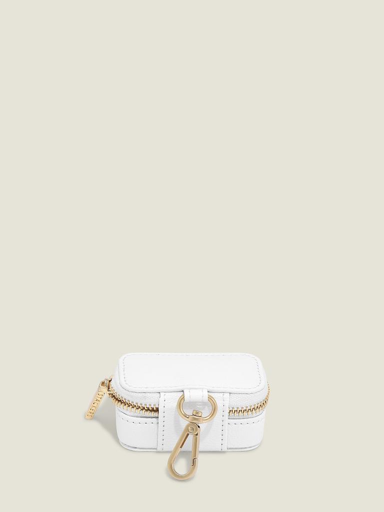 White Pebble Ring Box For Collars