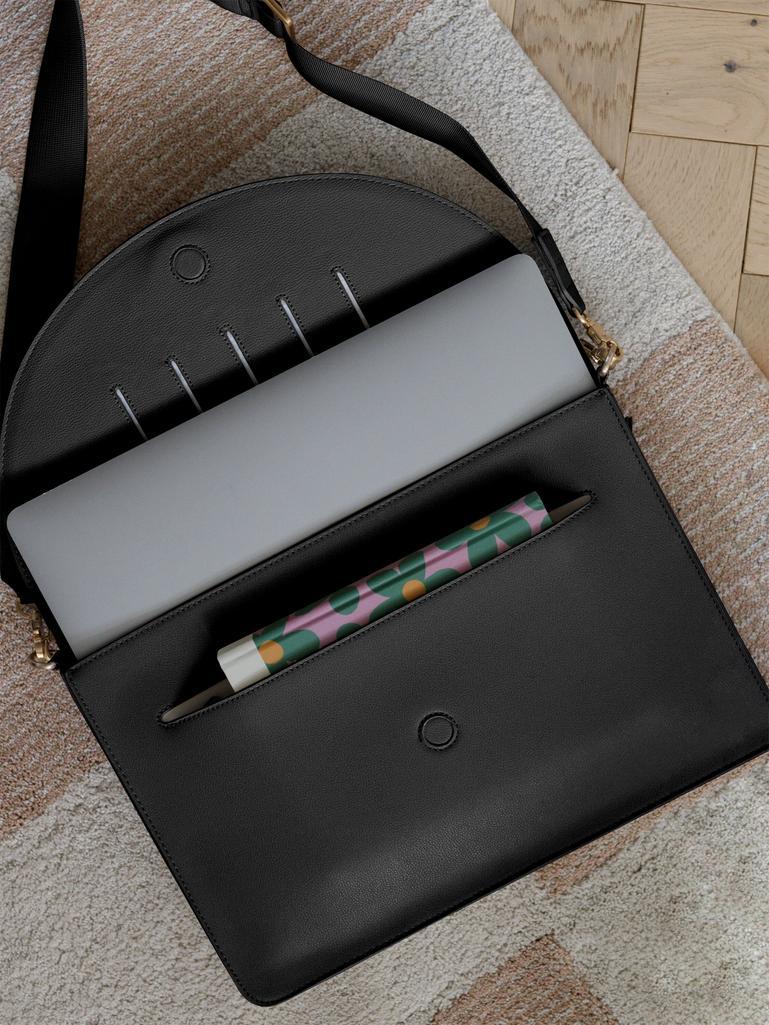 Black Slim Laptop Bag