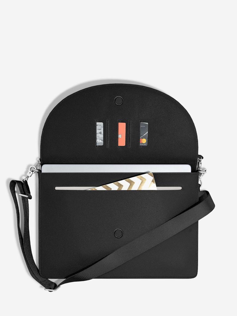 Black Sleek Laptop & Clip on Cable Tidy Set