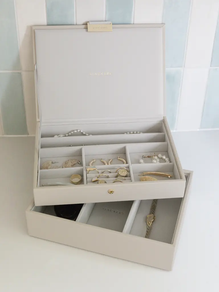 Oatmeal Classic Jewellery Box Set of 2 With Accessories
