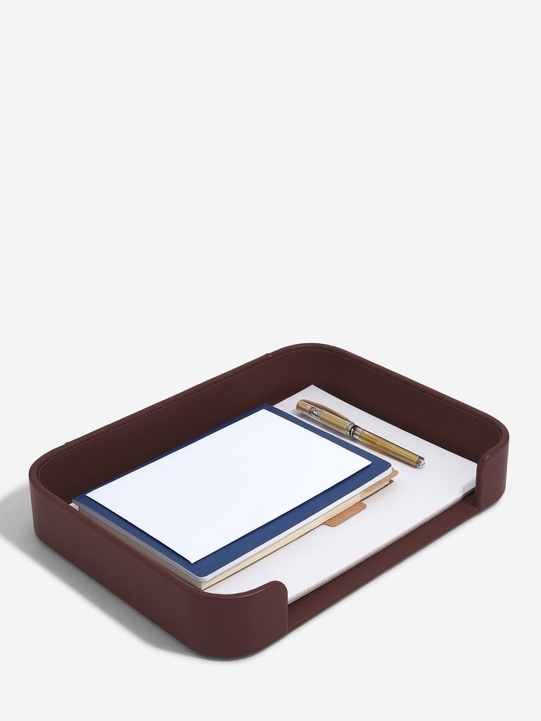 Garnet Red Letter Tray