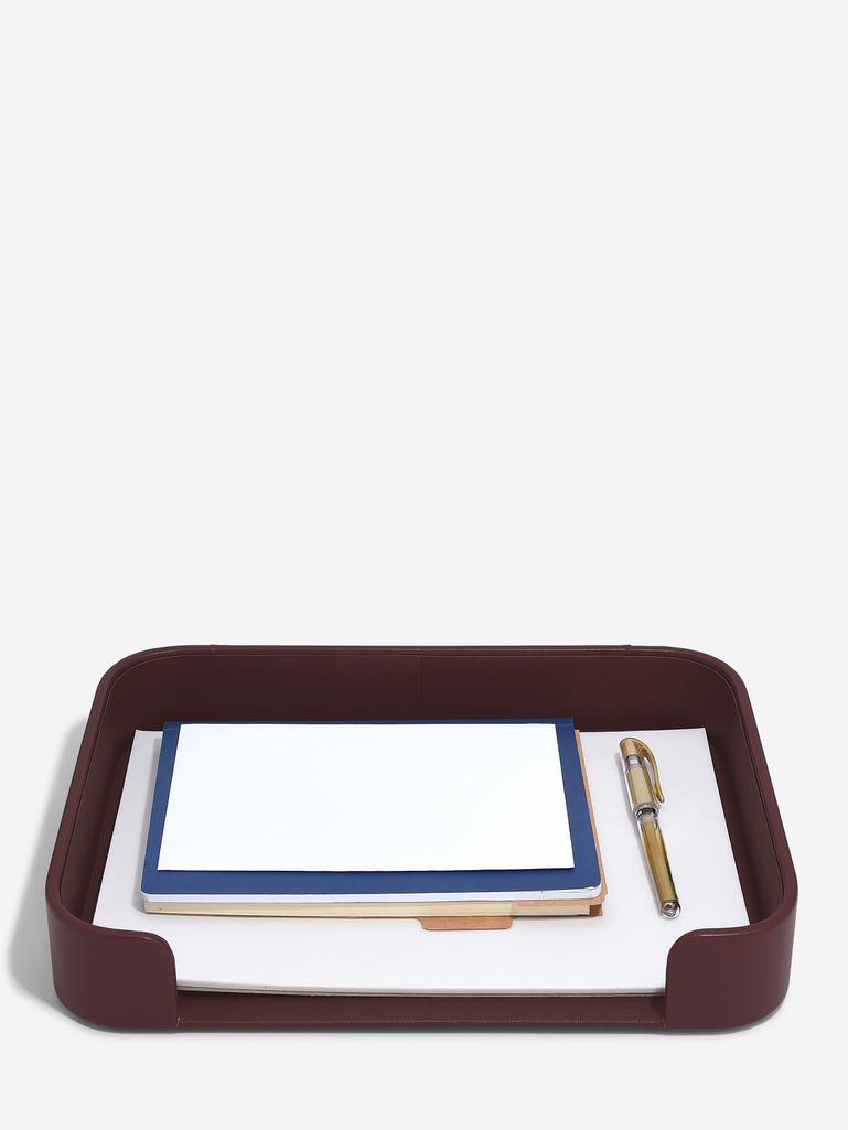 Garnet Red Letter Tray