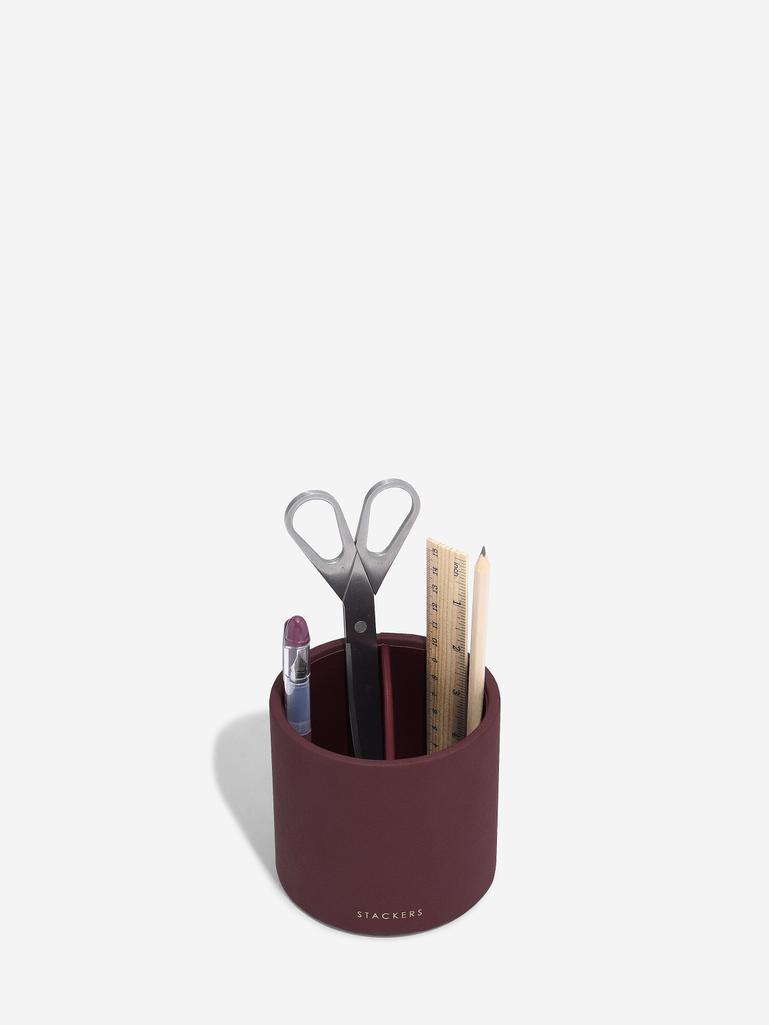 Garnet Red Stationery Pot