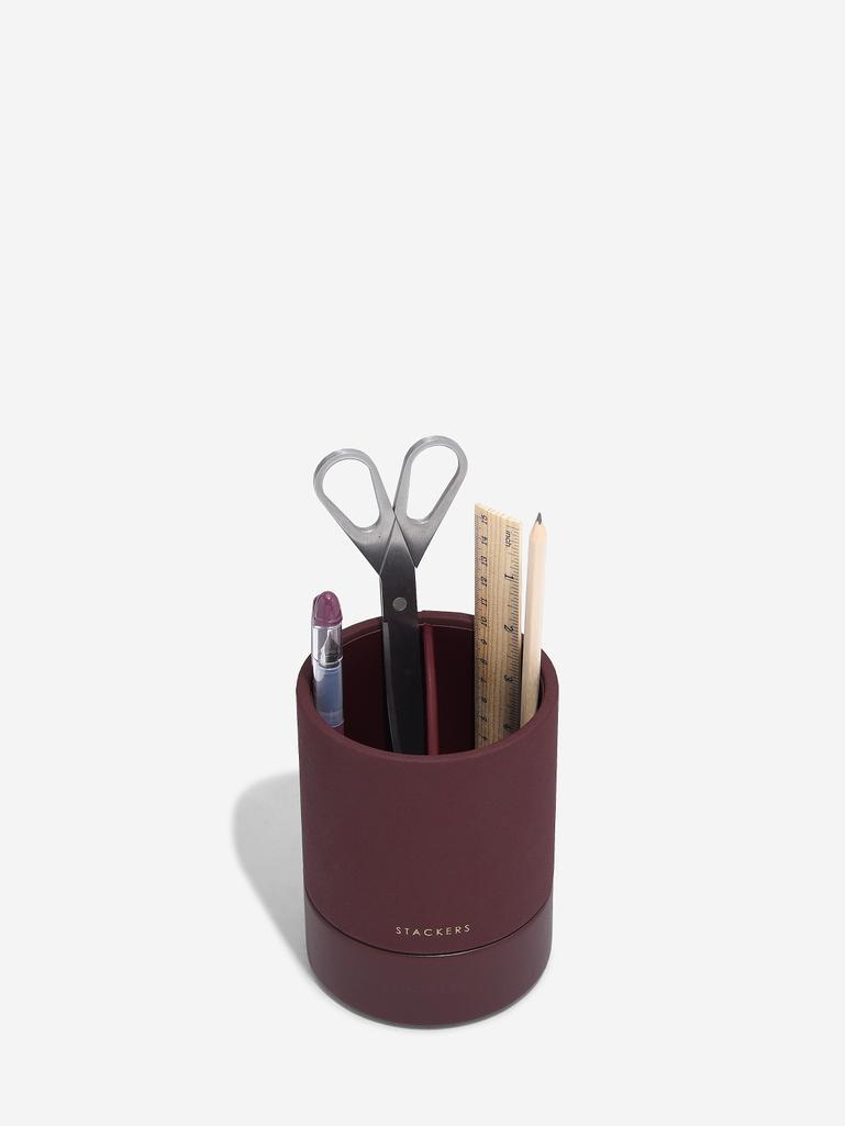 Garnet Red Stationery Pot