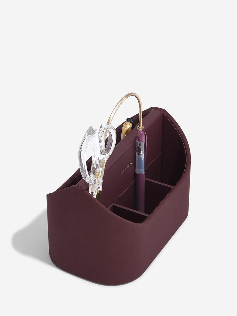 Garnet Red Desk Caddy