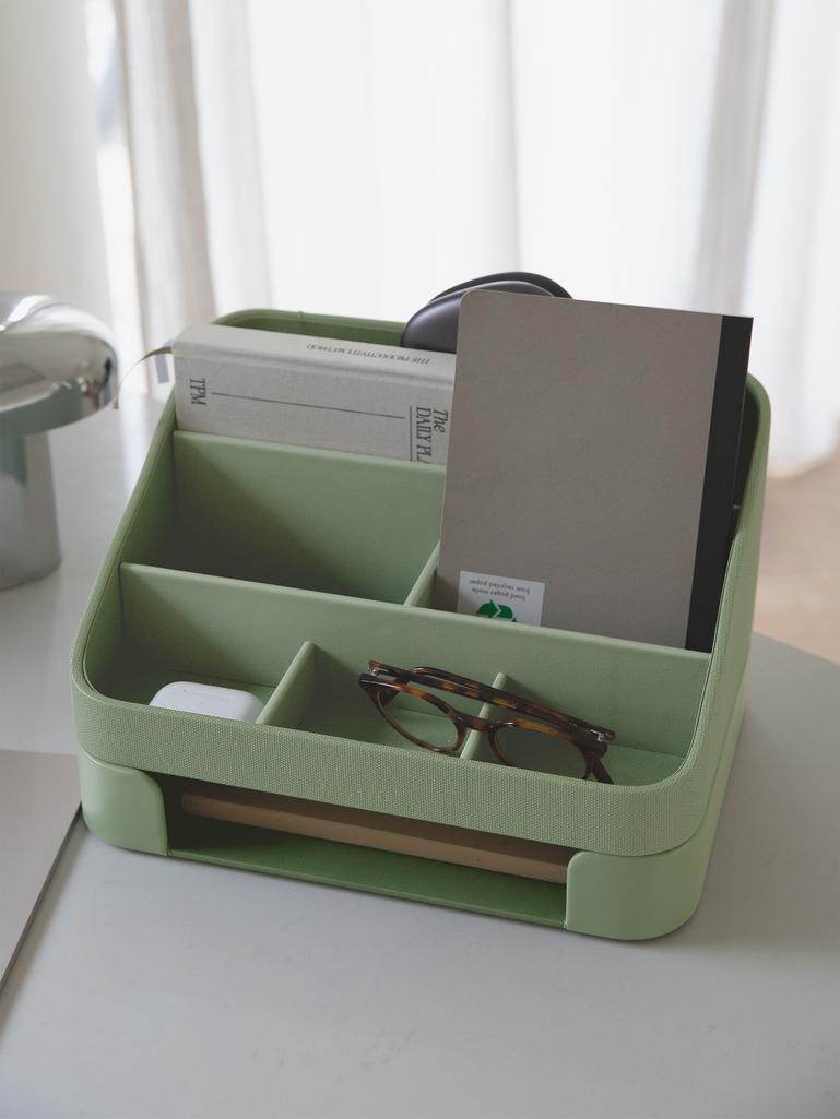 Pistachio Green Desk Organiser Set